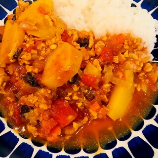 トマト味のドライカレー